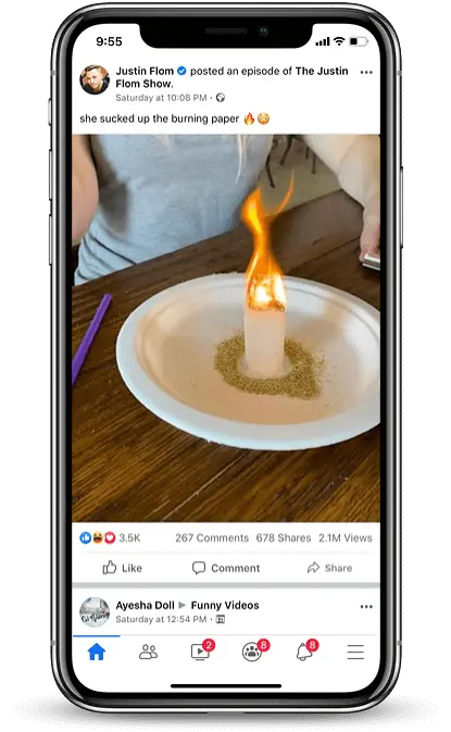 Facebook video download step 1